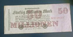 Almanya 1923 50 Milyon Mark Enflasyon Dönemi