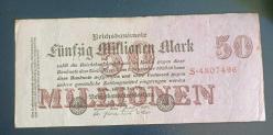 Almanya 1923 50 Milyon Mark Enflasyon Dönemi