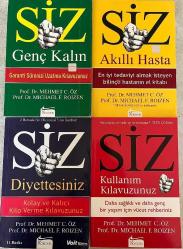 MEHMET ÖZ SERİSİ 1- 4 KİTAP SET (1- SİZ KULLANIM KILAVUZUNUZ 2- SİZ DİYETTESİNİZ 3- SİZ AKILLI HASTA 4- SİZ GENÇ KALIN)
