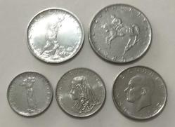 T.C 1970 - 1977 YILLARI ARASI 25 - 50 KURUŞ VE 1 - 2.5 - 5 LİRA / TAKIM / ÇİL KONDİSYON