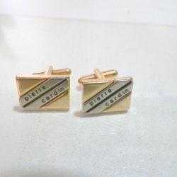 K28--PİERRE CARDİN ALTIN RENGİ KOL DÜĞMESİ