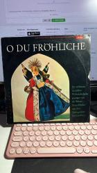O DU FRÖHLICHE - BERTELSMANN SCHALLPLATTENRING - ARIOLA RECORDS 1959 - 10 İNÇ LP YANİ MİNİ LONG PLAY -  VINLY