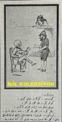 Osmanlıca Karagöz Mizah Dergisi-Gazetesi, Orijinal Dönem Basım, (Ottoman Magazine-Newspaper-Journal Illustré Cara-Gueuz) - 30 Haziran 1923 - Sayı: 1595 - Hicri: 15 Zilkade 1341 - Rumi: 30 Haziran 1339 - Lozan Barış Konferansı Temalı İsmet İnönü'yü Tasvir Eden Karikatür: Lozan'da Talimat Komedyası 