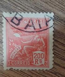 Brezilya 1924 200R Havacılık - damgalı