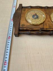 TERMOMETRE VE BAROMETRE AHŞAP NO 654