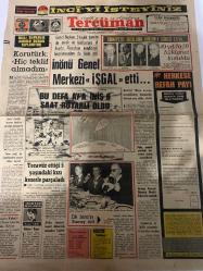 TERCÜMAN GAZETESİ - DOĞUM GÜNÜ HEDİYESİ (TURKISH NEWSPAPPER) - 22 NİSAN 1972  - SADECE TEK YAPRAKTIR -Süleyman Demirel-Bülent Ecevit-İsmet İnönü-Ali Rıza Alp-Prof. Dr. Vural Savaş-Rauf Tamer-Züleyha Münif-Sunay-Meclis ve Devlet Başkanları-Korutürk-Kemal Ilıcak-Bakanlığa Rehber Olan Bir Lise-İnönü Genel Merkezi İşgal Etti-Bu Defa Ay’a İniş 6 Saat Rötarlı Oldu-Tecavüz Ettiği 5 Yaşındaki Kızı Keserle Parçaladı-İlk Bira’yı Sunay İçti-Herkese Refah Payı-Milli Güvenlik Kurulu Bugün Toplanıyor-Türkiye’de Ortalama Hükümet Süresi 1,5 Yıl-49 Yılda 39 Hükümet Kuruldu-İyi Rektör, İyi ODTÜ-Sözün Kısası-Demir ve İnşaat Artığı Malzeme Satışı-Milli Piyango Yarın Çekiliyor-Şifa Dağıtan Sulfa-İstanbul Maçka Otelinde Kiralık Dükkanlar-3 Sual 3 Cevap-Yıldızınız Ne Diyor】