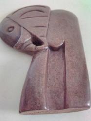 Shona, El Yapımı, Kahverengi Serpantin Heykel: Küçük Fil