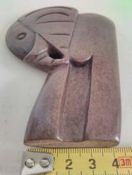 Shona, El Yapımı, Kahverengi Serpantin Heykel: Küçük Fil