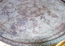 AnTiKa OSMANLI SÜPER İŞLEMELİ ErMeNi YaZıLı BAKIR TEPSİ-SİNİ.....66cm