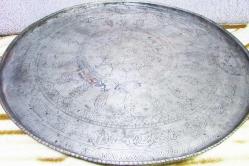 AnTiKa OSMANLI SÜPER İŞLEMELİ YaZıLı BAKIR TEPSİ-SİNİ.....58cm