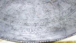 AnTiKa OSMANLI SÜPER İŞLEMELİ YaZıLı BAKIR TEPSİ-SİNİ.....58cm