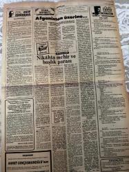 TERCÜMAN GAZETESİ - DOĞUM GÜNÜ HEDİYESİ (TURKISH NEWSPAPPER) - 11 OCAK 1985  - SADECE TEK YAPRAKTIR-Turgut Özal-İsmail Özdağlar-Metin Çetin-Mehmet Göktekin-Mehmet Salih Yıldırım-Ahmet Kabaklı-Hamdi Kenter-Rauf Tamer-Mehmet Emre-Adnan Kahveci-Nuri Cerrahoğlu-Ahmet Gençosmanoğlu-Yüce Divan yolu açıldı-Özal Kararı halk verecek-TBMM İsmail Özdağlar hakkında Meclis soruşturması açılmasını kararlaştırdı-Özdağlar olayı komedi halini aldı-Mengene­cioğlu savcılıkta ifade verdi-Eruh ve Şemdinli’nin kanlı sanıkları hesap veriyor-Afganistan üzerine-Nikahta mehir ve başlık parası-Suç aleti-Gün Işığında-Cuma sohbeti-Tercüman Piyango-Öğrenci Seçme ve Yerleştirme Merkezi Başkanlığından Anadolu Üniversitesi Açıköğretim Fakültesi Merkezi Açıköğretim Programları Öğrenci Kabul Duyurusu-Başsağlığı-Ahmet Gençosmanoğlu’nun vefatı-Hekimlere-Milli Piyango 19 Şubat’ta toplam ikramiye 8 milyon 684 bin lira