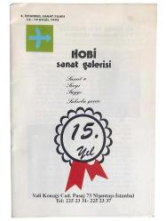 Efemera - Hobi Sanat Galerisi 15. Yıl - 3. İstanbul Sanat Fuarı 1993 / Broşür - kitantik - kitaLog