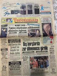 TERCÜMAN GAZETESİ - DOĞUM GÜNÜ HEDİYESİ (TURKISH NEWSPAPPER) - 9 MART 1985 - SADECE TEK YAPRAKTIR -Mehmet Yazar-Taylan Sorgun-Yıldırım Avcı-Kenan Evren-Şeyh Khalifa bin Hamat Al-Thani-Konstantin Çernenko-Erdal İnönü-Hicri Fişek-Nail Gürman-Halil Akyüz-Nizam Ekşi-Ahmet Kabaklı-Rauf Tamer-Mithat Ertürk-Yusuf Atasoy-Şemsettin Dinç-Kemal Öztay-Ali Atasoy-Mahir Çayan-Hüseyin Cevahir-Gülsüm Ahmet-Şükrü Salih-Ömer Teoman-Tercüman-Fakire böylesine yüklenmek dinimize sığmaz-Dış borçlarda zor dönemece girdik-UM Denizcilik Şirketi’ne büyük bir ihale daha-Katar Emiri yarın geliyor-Avcı: Biz zor günlerin partisiyiz davamızdan dönmeyiz-Uçan-koşan Fransız kızı alışveriş yaptı-Fatsa davasında itiraflar devam ediyor-Rusya’da çalışan Türk asıllı işçiler Bulgar zulmünü tel’in ettiler-MDP’den 2 milletvekili daha istifa hazırlığında-SODEP Çamaş’ta pahalılığı tel’in mitingi yapacak-Şubat ayı fiyat artışı yüzde 3.3-Türk Dil Dünyasını Elinde Tutan Eser-TBMM’de Türk-Çin dostluk grubu kuruluyor-Örgüt sorumlusu: