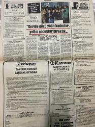 TERCÜMAN GAZETESİ - DOĞUM GÜNÜ HEDİYESİ (TURKISH NEWSPAPPER) - 9 MART 1985 - SADECE TEK YAPRAKTIR -Mehmet Yazar-Taylan Sorgun-Yıldırım Avcı-Kenan Evren-Şeyh Khalifa bin Hamat Al-Thani-Konstantin Çernenko-Erdal İnönü-Hicri Fişek-Nail Gürman-Halil Akyüz-Nizam Ekşi-Ahmet Kabaklı-Rauf Tamer-Mithat Ertürk-Yusuf Atasoy-Şemsettin Dinç-Kemal Öztay-Ali Atasoy-Mahir Çayan-Hüseyin Cevahir-Gülsüm Ahmet-Şükrü Salih-Ömer Teoman-Tercüman-Fakire böylesine yüklenmek dinimize sığmaz-Dış borçlarda zor dönemece girdik-UM Denizcilik Şirketi’ne büyük bir ihale daha-Katar Emiri yarın geliyor-Avcı: Biz zor günlerin partisiyiz davamızdan dönmeyiz-Uçan-koşan Fransız kızı alışveriş yaptı-Fatsa davasında itiraflar devam ediyor-Rusya’da çalışan Türk asıllı işçiler Bulgar zulmünü tel’in ettiler-MDP’den 2 milletvekili daha istifa hazırlığında-SODEP Çamaş’ta pahalılığı tel’in mitingi yapacak-Şubat ayı fiyat artışı yüzde 3.3-Türk Dil Dünyasını Elinde Tutan Eser-TBMM’de Türk-Çin dostluk grubu kuruluyor-Örgüt sorumlusu:
