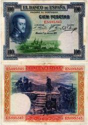 P#69c.1 İspanya 100 Peseta 1925 ÇT+