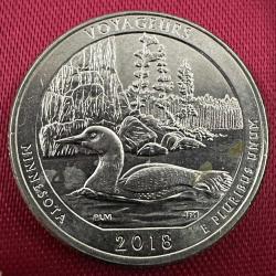 Efemera - ABD 1/4 Dolar 2018 P.  Eyaletler Minnesota Voyageurs. Amerika Çeyrek - kitantik - kitaLog