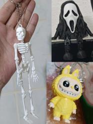 Büyük boy iskelet figür oyuncak anahtarlık oda araba süsü. Çığlık figür ü dekor . Labubu anahtarlık süs. Koleksiyon nostalji tasarım dekor hediye vintage retro aksesuar reklam promosyon hobi minyatür diorama