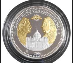 Papa Benedict XVI, 2007, II. John Paul'ün Aziz İlan Edilmesi Almanya Orijinal sertifikalı 40mm