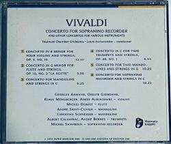 Vivaldi – Concerto For Sopranino Recorder (1993) CD (2.EL)