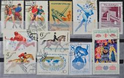 Bir Kartelada Yabancı Damgalı Pullar