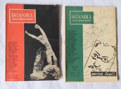 İSTANBUL Sanat - Edebiyat Dergisi /Aylık Siyasi Mecmua / Aylık Mecmua,1953 - 1956, Cilt: 1 Sayı: 1 - 12, 14, Cilt: 2 Sayı: 1, 2, 3, 5, 10, 11, 12, Cilt: 3 Sayı: 8 [21 ADET)