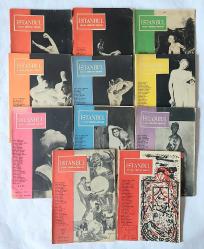 İSTANBUL Sanat - Edebiyat Dergisi /Aylık Siyasi Mecmua / Aylık Mecmua,1953 - 1955, Cilt: 1 Sayı: 1 - 9, 12, Cilt: 2 Sayı: 5 [11 ADET)