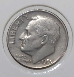 1965 AMERİKA 1 DIME ORİJİNAL MADENİ PARASI ÇİLALTI 3D1D2Ü NADİRDİR