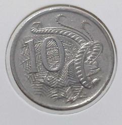 1990 AVUSTRALYA 10 CENT(10 PENCE) ORİJİNAL MADENİ PARASI II.ELİZANETH FİGÜRLÜ ÇİL F2BB3 NADİRDİR