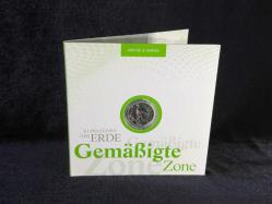 Almanya 5 Euro 2019 “Gemäßigte Zone” – Münze & Marke (PUL VE PARA) Özel Numisfolder Seti Klimazonen der Erde Serisi – Ilıman Kuşak