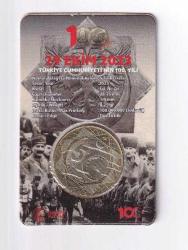 2023 - 100.Yıl 5₺ - ÇİL- Özel Kutusunda