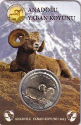 2015 Anadolu Yaban Koyunu 1₺ Darphane Hatıra - ÇİL - Özel Kutusunda