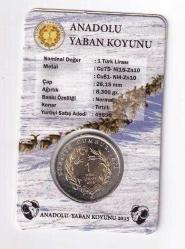 2015 Anadolu Yaban Koyunu 1₺ Darphane Hatıra - ÇİL - Özel Kutusunda