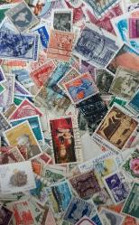 LOT.18 » 310 adet damgalı yabancı pul lotu