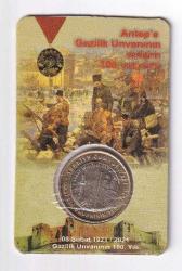 2021 1₺ Gazilik Ünvanının 100. Yılı - ÇİL - Özel Kutusunda