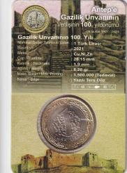 2021 1₺ Gazilik Ünvanının 100. Yılı - ÇİL - Özel Kutusunda