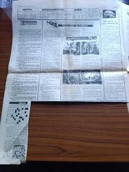 Halka ve Olaylara Tercüman Gazetesi - Turkish Newspaper - 3 Mayıs 1970 - Türkiye İş Bankası - trafik kazasında Mehmet Kurt adında bir Jandarma eri öldü yedi er yaralandı - köylü kadını şehir kadınından mutludur münazarası - B.A.C. başkanı Nasır 1 Mayıs bayramı dolayısıyla yaptığı konuşmada İsrail'in Rus pilotları hakkındaki iddiaları yalanlamadı - Apollo 13'teki kazaya kısa devre sebep olmuş - Üç Bin Kadar yazan Tarık Buğra - SIR aerosol böcek ilacı - Kara Orkun ormanlar kraliçesi yazan Mirat Sırdaş çizen Şahap Ayhan - Battal Gazi'nin torunu yazan Murat Sertoğlu Yazı Dizisi - Yörük Ali Pehlivan yazan Eski Bir Pehlivan - Milli Eğitim ve turizm bakanlarına yazan İbrahim Minnetoğlu - doktorunuz diyor ki Dr. Kamran Şenel - kendini kurtaran şehir kahramanmaraş'ın kurtuluş destanı yazan Murat Sertoğlu Yazı Dizisi - dünyayı sarsan casusluk olayının içyüzü yüksek uçuş harekatı Yazan Francis Gary Powers Yazı Dizisi - Barzani anlatıyor konuşan Lütfü Akdoğan fotoğraflar Ahmet Bedri Yazı Dizisi -