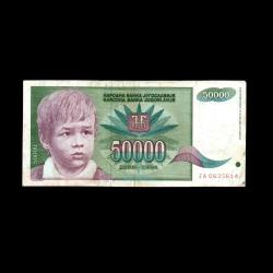 YUGOSLAVYA (1992) - 50.000 Dinar (ÇT 7,0/10) 