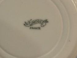 Fransız Limoges el boyama porselen çay kahve fincanı