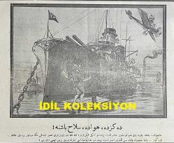 Osmanlıca Karagöz Mizah Dergisi-Gazetesi, Orijinal Dönem Basım, (Ottoman Magazine-Newspaper-Journal Illustré Cara-Gueuz) - 27 Haziran 1925 - Sayı: 1803 - Hicri: 6 Zilhicce 1343 - Rumi: 27 Haziran 1341 - Karikatür: Türk-Yunan Dostluğu Başlamış! 