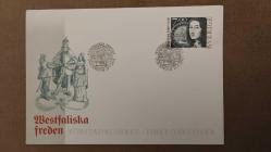 1998 YILI İSVEÇ VESTVALYA BARIŞ ANTLAŞMASININ 350.YILDÖNÜMÜ   İLK GÜN ZARFI KULLANILMAMIŞ