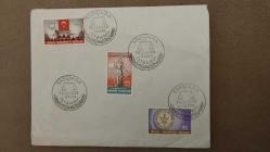 1960 YILI TÜRKİYE YASSI ADA  İLK GÜN DAMGALI ZARF KULLANILMAMIŞ