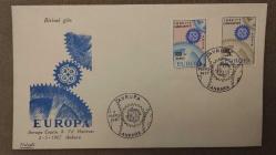 1967 YILI TÜRKİYE EUROPA-CEPT, İLK GÜN ZARFI KULLANILMAMIŞ
