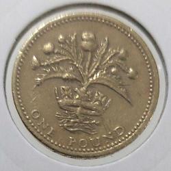 1984 İNGİLTERE 1 POUND ORİJİNAL MADENİ PARASI KRALİÇE II.ELİZABETY TEMALI 3Y1Y2T NADİRDİR