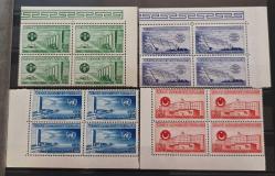 1952 B.M. AKDENİZ YETİŞTİRME MERKEZİ FAO  4'LÜ BLOK MNH