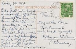 AVUSTURYA POSTADAN GEÇMİŞ KARTPOSTAL 1914. (3)