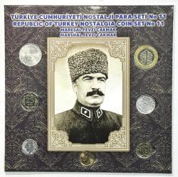 Türkiye Cumhuriyeti Nostalji Para Seti No:11 Mareşal Fevzi Çakmak Temalı Tedavül Para Seti