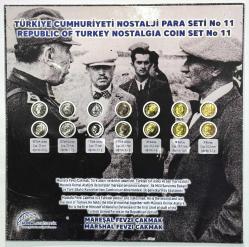Türkiye Cumhuriyeti Nostalji Para Seti No:11 Mareşal Fevzi Çakmak Temalı Tedavül Para Seti