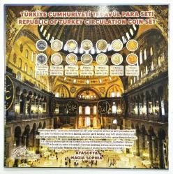 Türkiye Cumhuriyeti Ayasofya Temalı Tedavül Para Seti