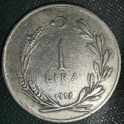 TÜRKİYE  1957   1  LİRA